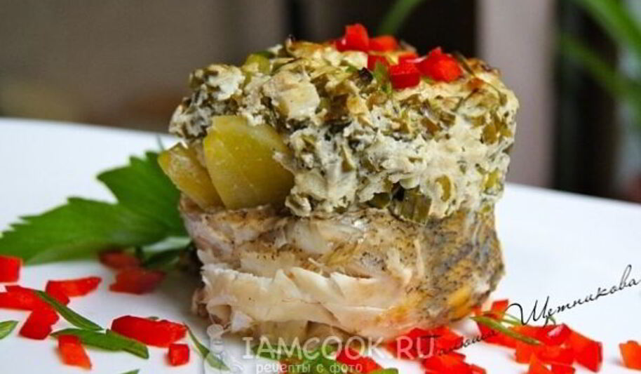 Рецепт судака под шубой из икры