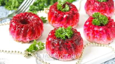 заливная килька под шубой