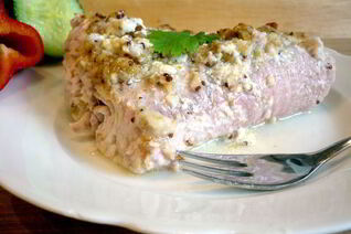 Запеченная рыбка под шубой из пармезана и хлебной крошки