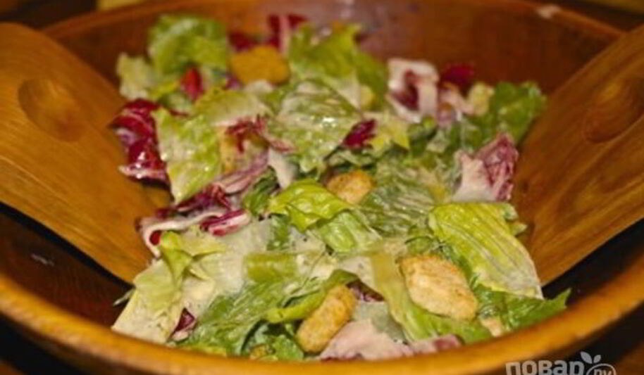 Рецепт салата цезарь классический простой