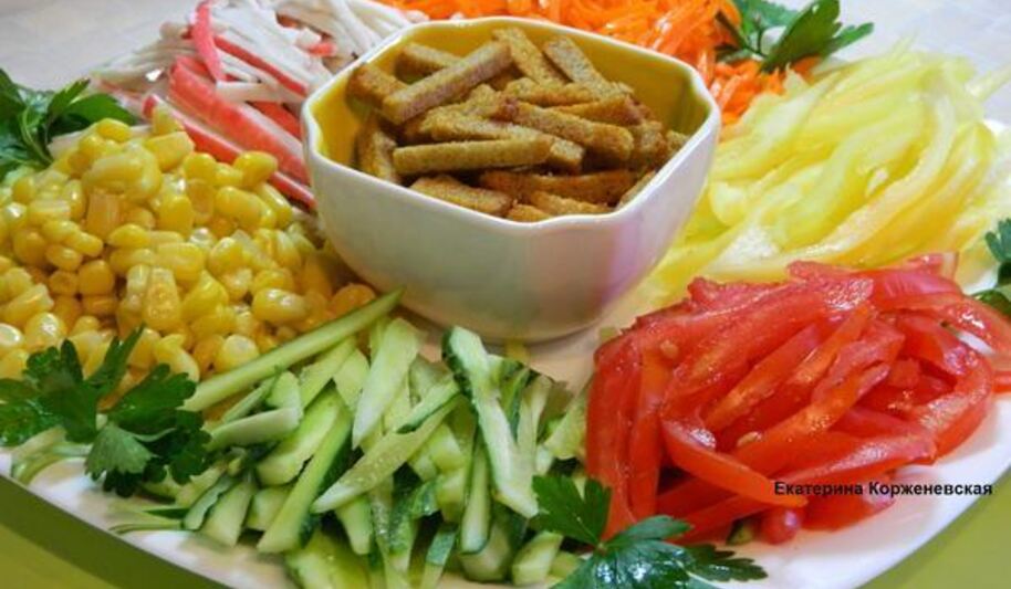 Рецепт салата цветик-семицветик