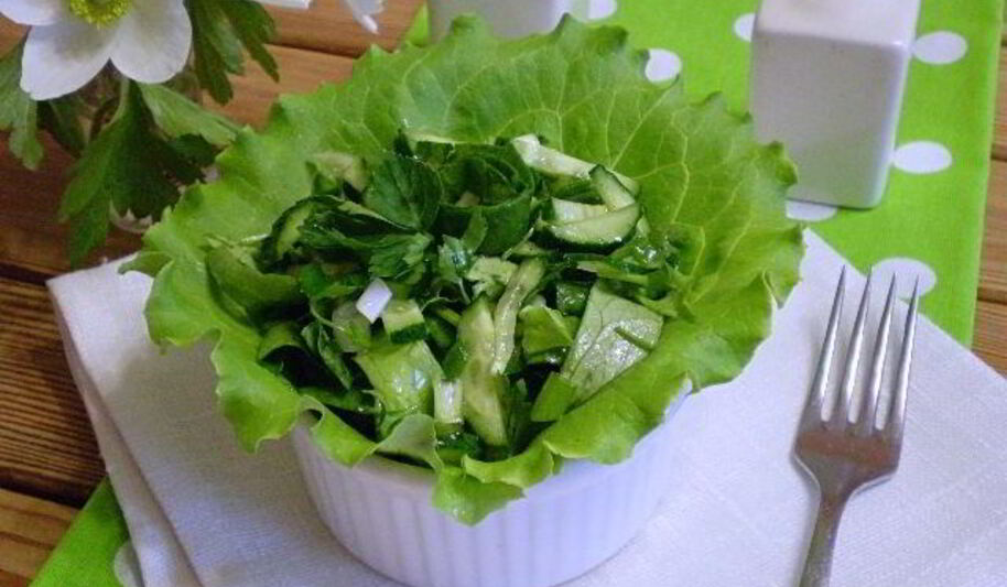 Рецепт салата зеленого