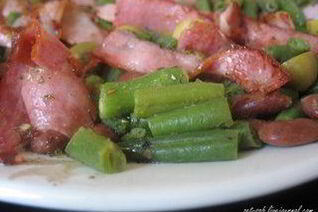 Теплый салат Фасолька