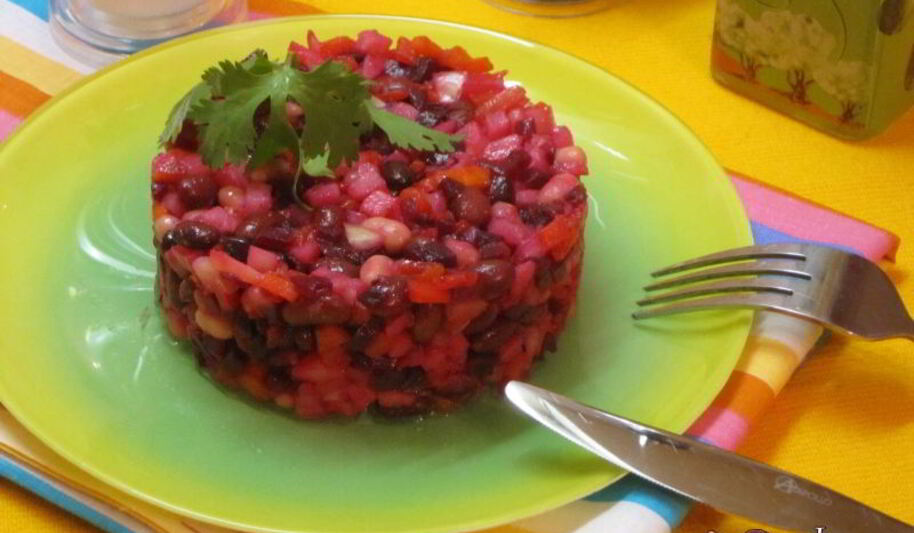 Рецепт винегрета с фасолью