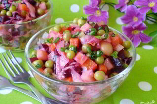 Винегрет с горошком