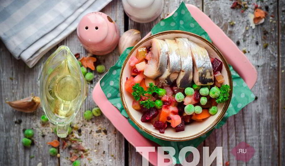 Рецепт винегрета с сельдью