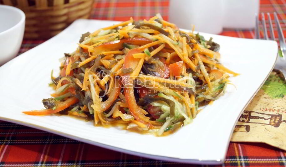 Рецепт вкусного салата с морской капустой
