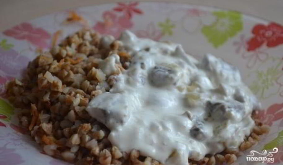 Рецепт грибного соуса из шампиньонов со сливками