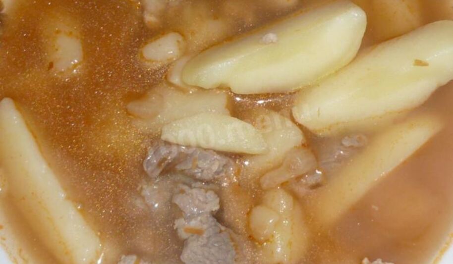 Рецепт картофельного соуса с мясом