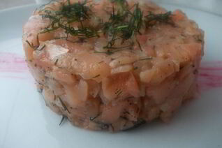 Тартар из лосося