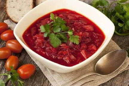 Ароматный овощной борщ