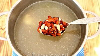 борщ без картошки с фасолью