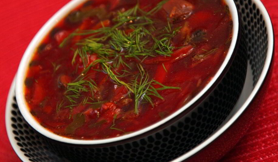 Рецепт борща домашнего украинского на свиных ребрах