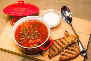 Борщ с черносливом