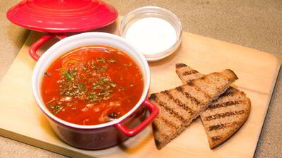 борщ с черносливом