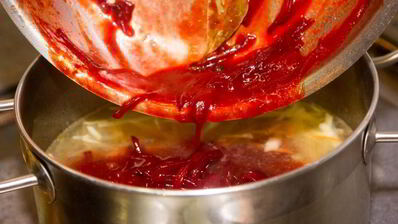 борщ с черносливом