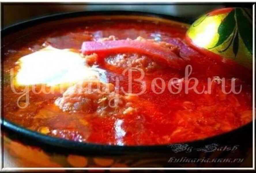 Борщ с галушкой