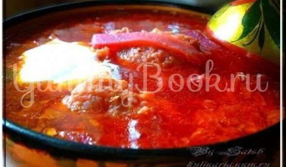 Рецепт борща с галушкой