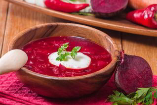 Борщ с хреном