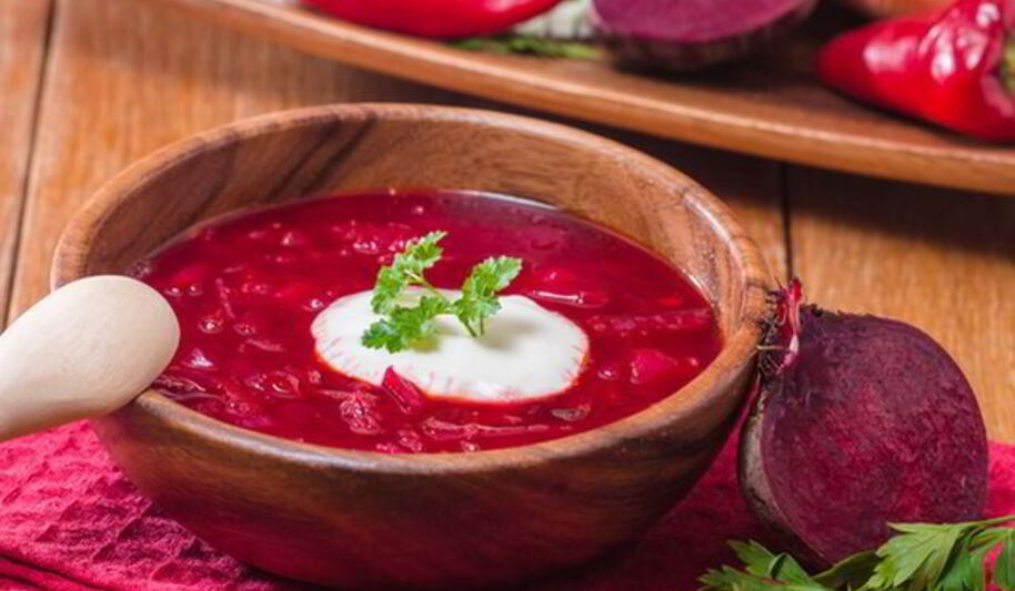 Рецепт борща с хренома