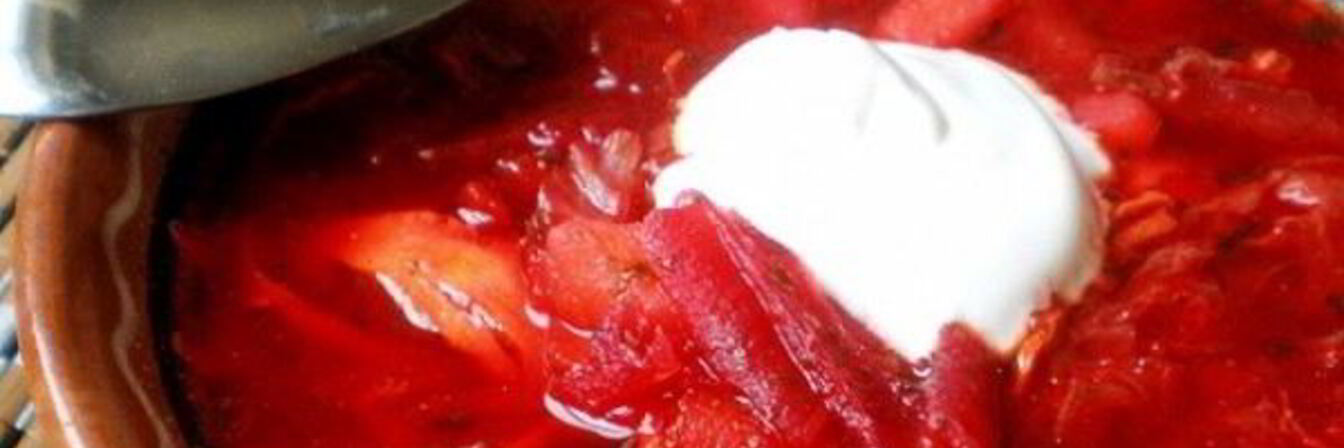 Борщ с маринованной свеклой