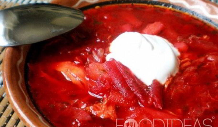 Рецепт борща с маринованной свеклой