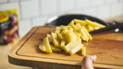 борщ с шампиньонами и кабачками