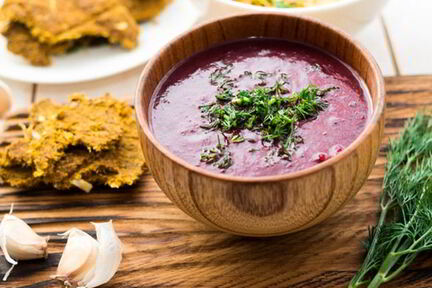 Борщ с укропом