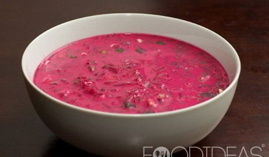 Рецепт холодного борща с маринованной свеклой