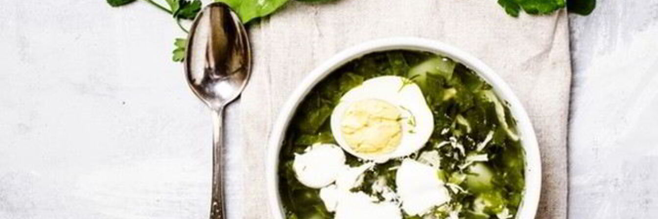 Холодный щавелевый борщ