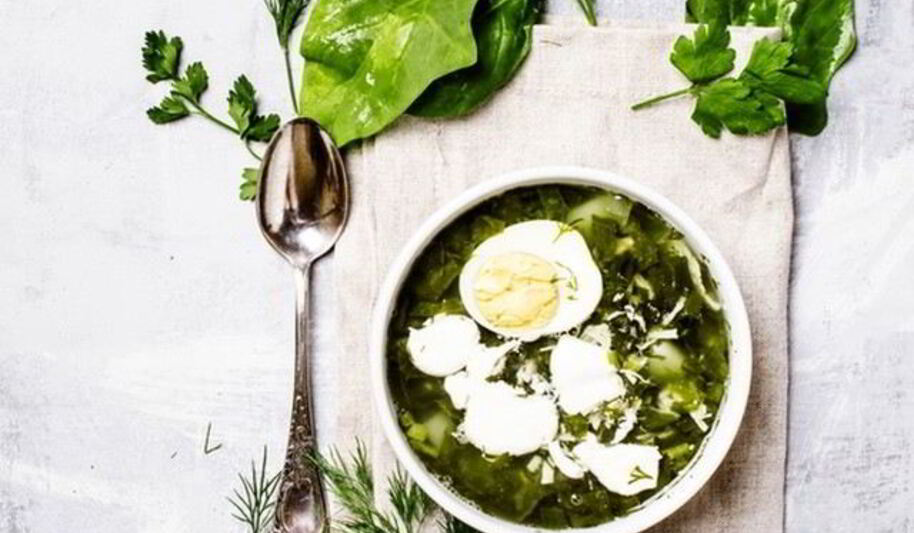 Рецепт холодного щавелевого борща