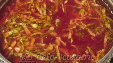 красный борщ с фасолью