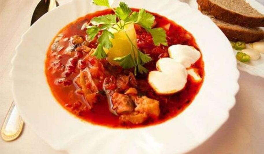 Рецепт красного борща