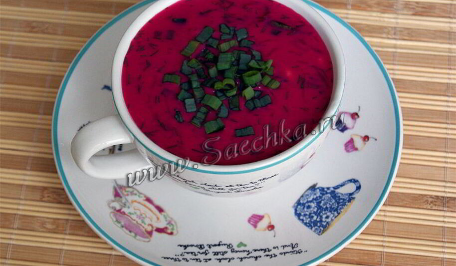 Рецепт литовского холодного борща