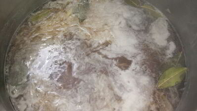 постный борщ с белыми грибами и фасолью