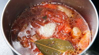 постный борщ с белыми грибами и фасолью