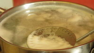 зеленый борщ с судаком