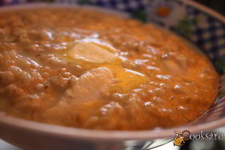 Овсяная каша на курином бульоне