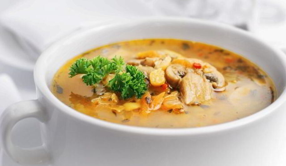 Рецепт горохового супа с грибами