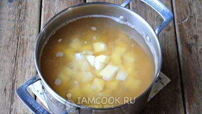 гороховый суп с копченой курицей