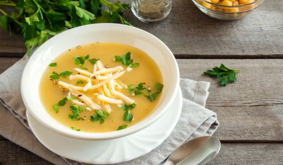 Рецепт горохового супа с сырома
