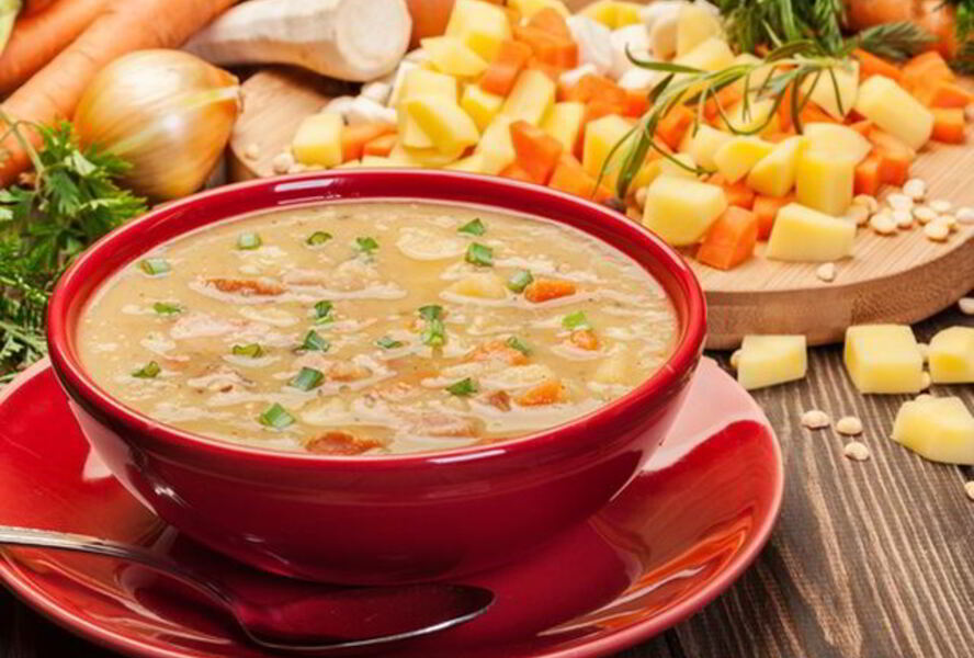 Постный гороховый суп