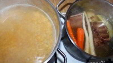 суп гороховый с копченостями