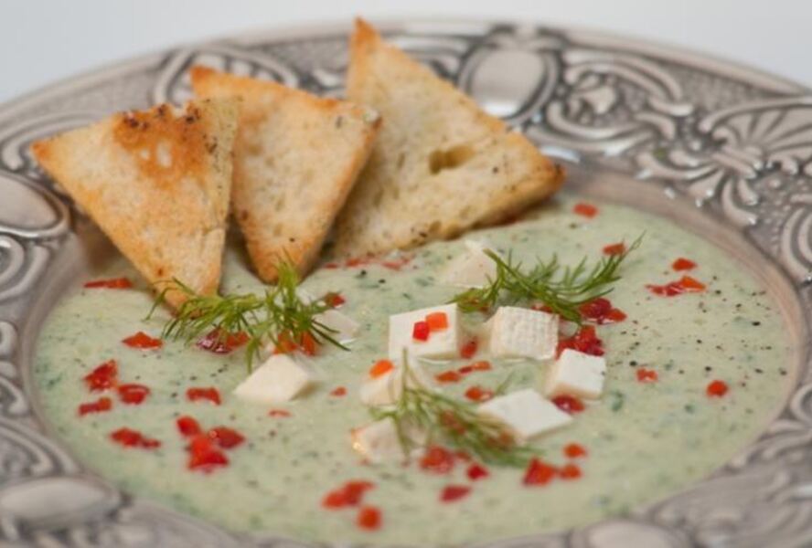 Холодный огуречный суп