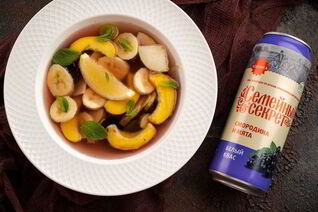 Десертная окрошка с нектаринами