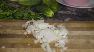 классическая окрошка на квасе