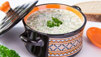 окрошка на сыворотке