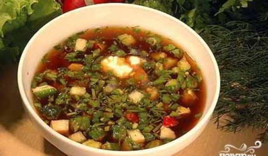 Рецепт окрошки с килькой в томате