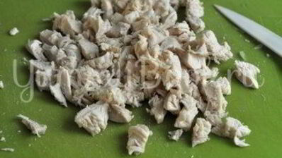 окрошка с курицей на квасе