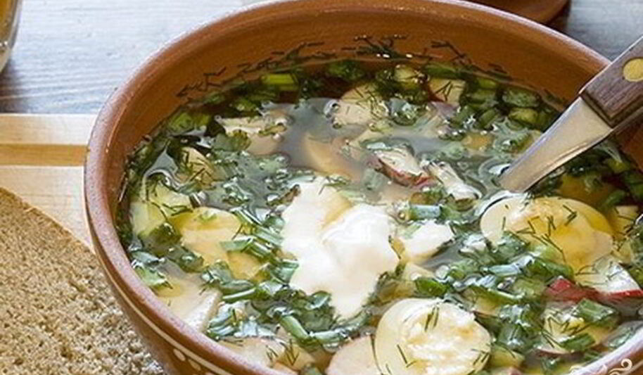 Рецепт окрошки с селедкого